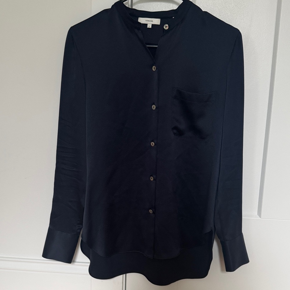 Vince Midnight Button-Up Shirt